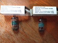 NOS Pair SYLVANIA JAN 5751 12ax7 Tubes, Closely Matched, Short Plate, #8