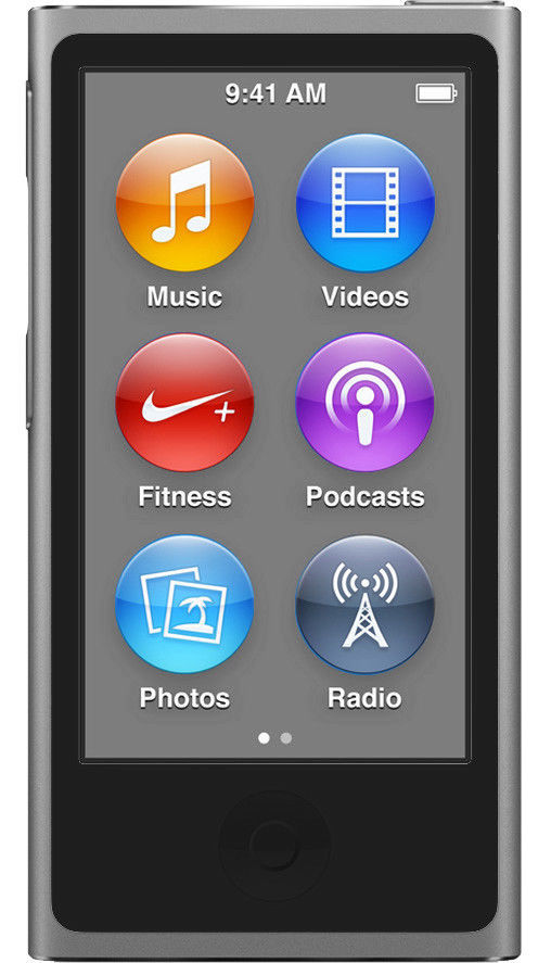 iPod nano 第7世代 16GB シルバー Apple 3076 ✓NEW Apple iPod Nano 7th Generation 16GB Space Gray Mp3