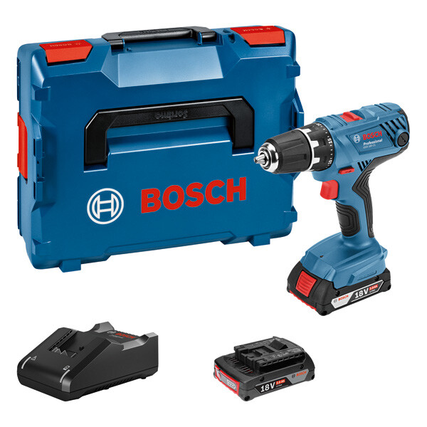 Bosch Akku-Schrauber GSR 18V-21 mit 2x 2,0 Ач Akkus + Lader GAL 18V-40 в упаковке L-Boxx