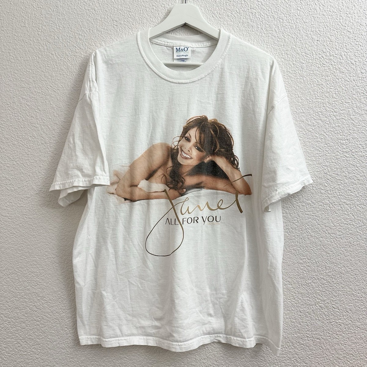 2001 Vintage Janet Jackson All for You World Tour Rare T-Shirt