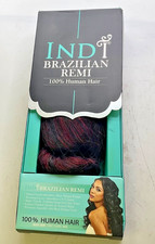 Bobbi Boss Indi Brazilian Remi 100 Human Hair Spring Wave 10" Color 1B/Burg
