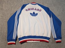 Vintage Adidas Jacket Mens Large Baseball Chicago Trefoil Bomber Varsity Warmup