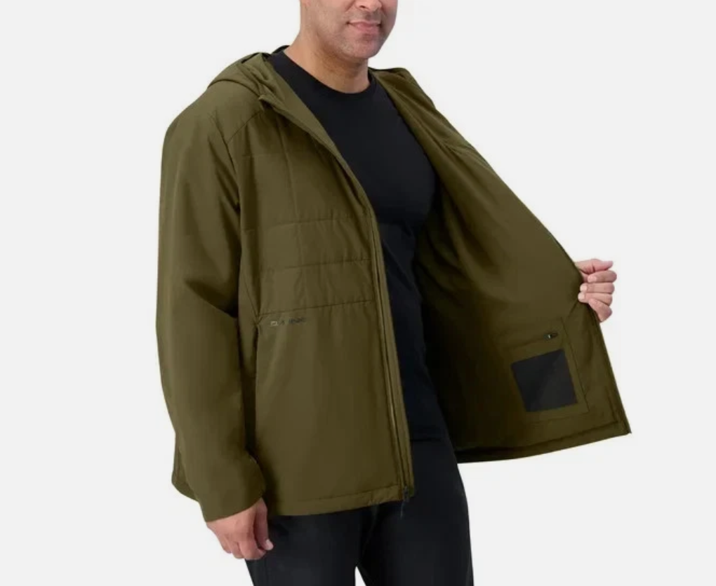 NWT Dakine Mens Hooded Active Jacket Olive Green Water Resistant