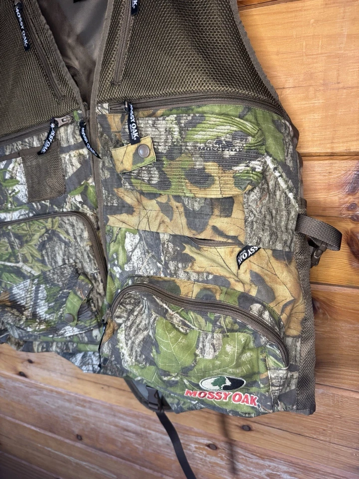 Mossy Oak Obsession Turkey Camo Vest Mens L With Cushion Seat - Image 2 of 4