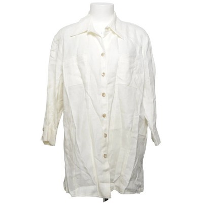 Gerry Weber, Hemd, Größe: 48, Weiß, Leinen, Einfarbig, Damen #sYY