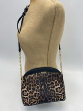 Black Brown Animal Print Crossbody