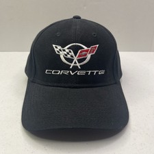 CORVETTE Chevy GM Race Motors Mens Black Hat Cap Stapback Otto