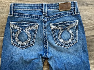 BIG STAR 26 Dana Curvy Skinny Women's Distressed Denim Jeans 29'' inseam EUC