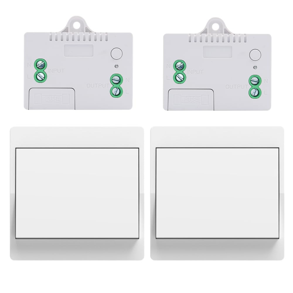 Kit Domotica Esterna: 5 Interruttori Radio 230V Wireless Parete