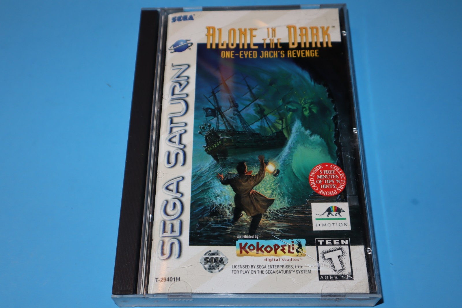 ALONE IN THE DARK: ONE EYED JACK'S REVENGE FOR SEGA SATURN COMPLETE W/ REG. CARD
