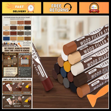 Multi-Color Wood Filler Sticks - 16 Crayons for Scratches, Cracks & Touch-Ups