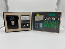 Vintage WEIN Flash Meter WP500 With Case  Original Box UNTESTED