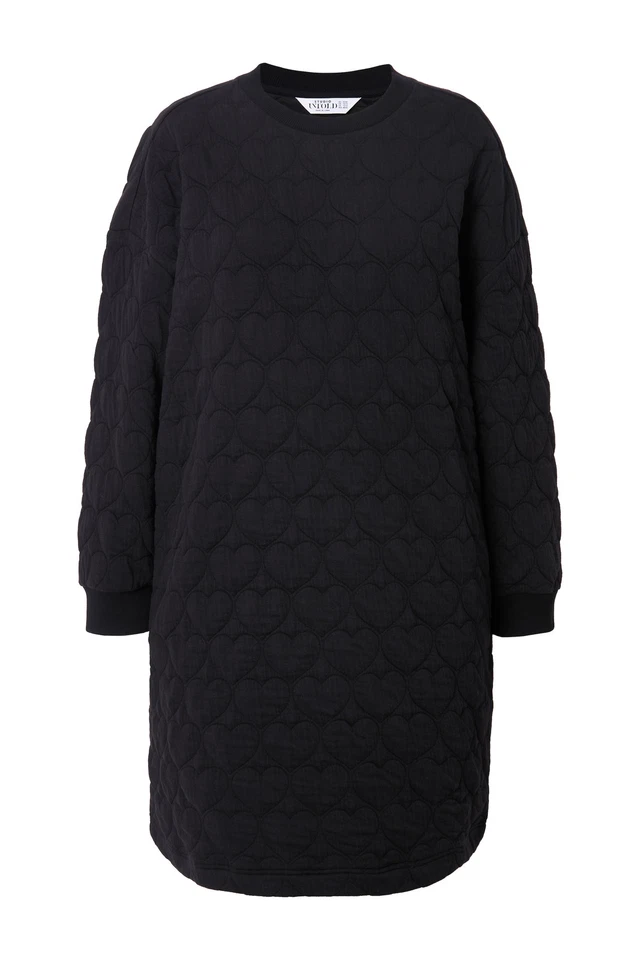 Studio Untold Damen große Größen Sweat Minikleid oversized HEART Stepp 838286