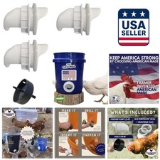 Poultry Pro DIY Chicken Feeder - 3 Ports, Weather Resistant  Rat Proof