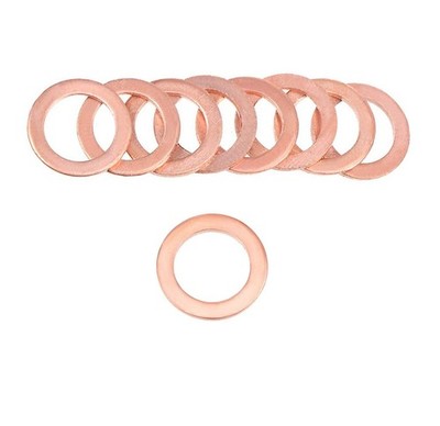 YXQ 12x18x1.5mm Copper Crush Washer Flat Ring Seal Gasket 12x18x1.5mm,