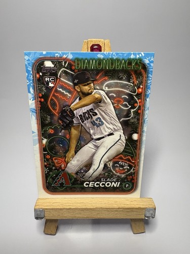 SLADE CECCONI 2024 Topps Holiday Rookie RC #H39 Arizona Diamondbacks - Picture 2 of 6