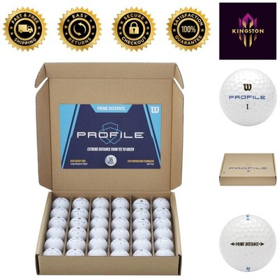 High Performance Wilson Profile Golf Balls 36 Pack - Flight & Accuracy Combined