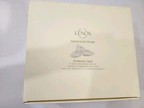 NEU Lenox ETERNAL LEAF 3-teilig geteilt Server Neu im Karton Goldrand AMERICAN BY DESIGN - Bild 2 von 5