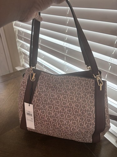 Bolso de hombro grande de triple compartimento triple compartimento Calvin Klein Reyna novedad - Imagen 2 de 8