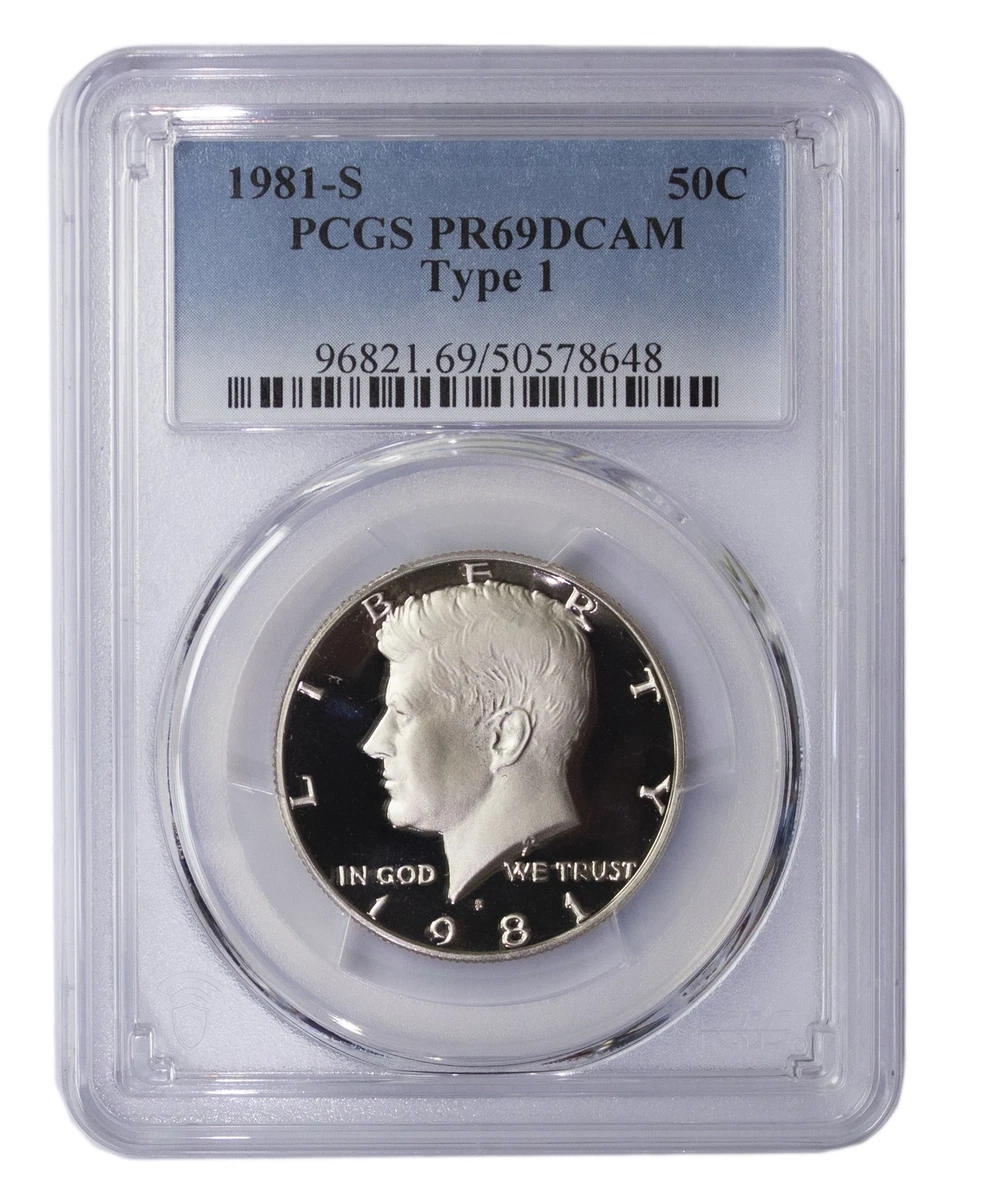 1981 PCGS Certified PR 69 Graded Kennedy US Half Dollars for sale