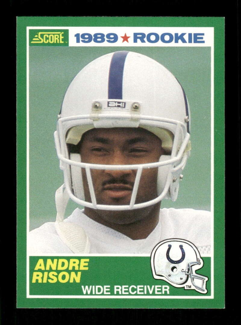1989 Score Football #272 Andre Rison  RC, NMMT or better, centered  TZ1 BXC