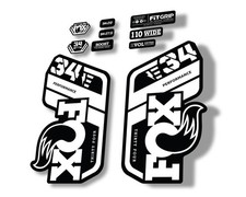 FOX 34 Performance E Bike 2021 Factory Fork Decals Suspension Sticker White