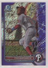 2022 Bowman Chrome Prospects Purple Shimmer Refractor 61/250 Yhoswar Garcia 0s9t