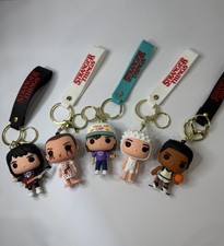 Stranger Things Keychain Wristlet Characters Chunky Keychain Set 5 Multi-Color