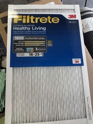 Filtrete Ultimate Allergen 16x25x1 Air Filter 1900 MPR 2-Pack