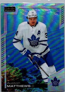 2020-21 O-Pee-Chee Platinum Aquamarine /499 Auston Matthews #5