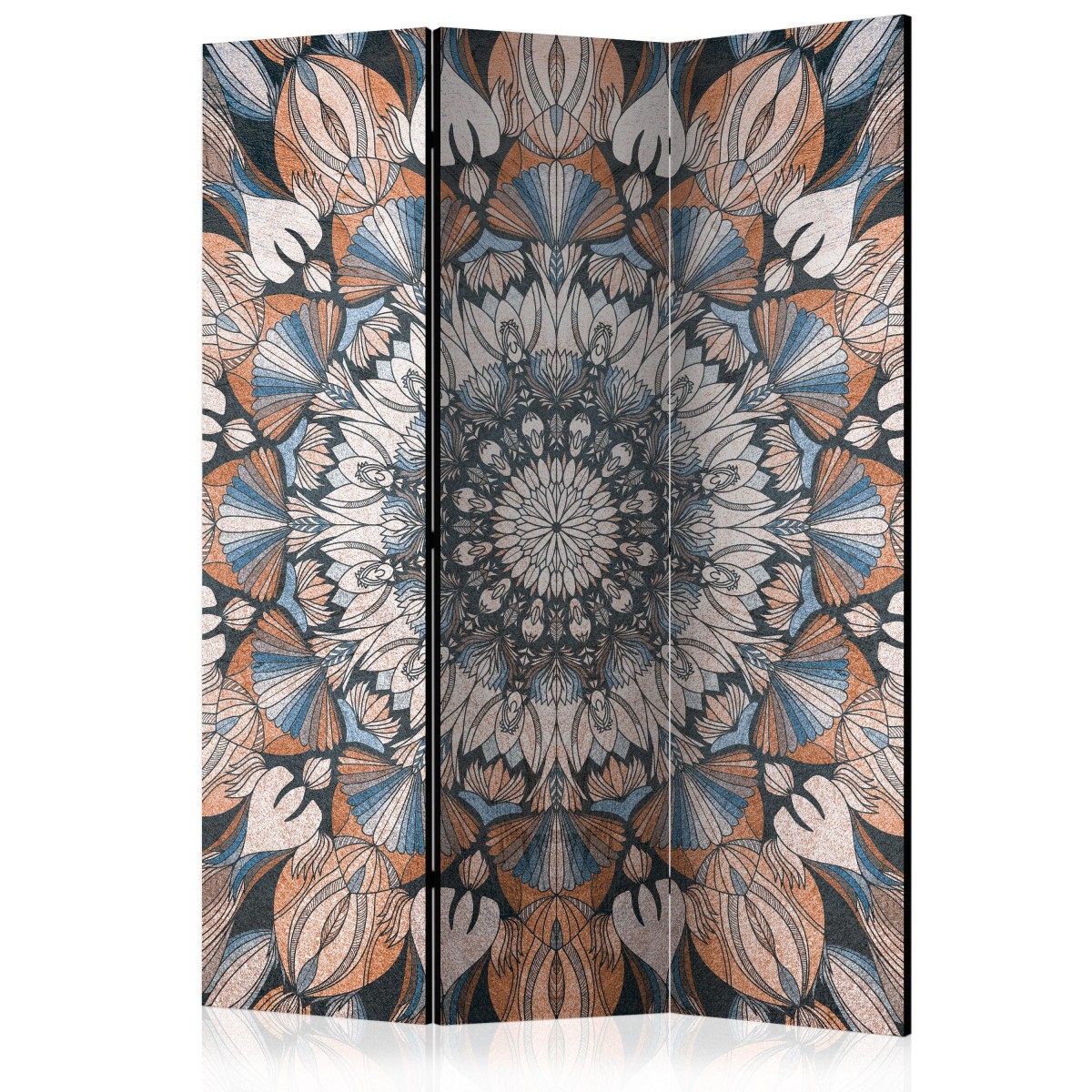 Paravent 3 volets Hetman Mandala cloison amovible de salon