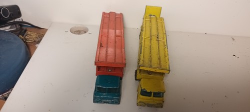 MATCHBOX LESNEY KINGSIZE, GUY CAR TRANSPORTER lot , K-8, c1967 2 variants - Imagen 4 de 5