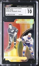 CGC Graded GEM MINT 10 1999-00 Upper Deck Ovation Center Stage Gretzky Howe