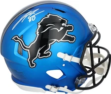 Autographed Jahmyr Gibbs Lions Helmet Fanatics Authentic COA Item#14221567