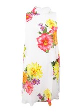 Jessica Howard Women's Floral-Print Mock-Neck Dress