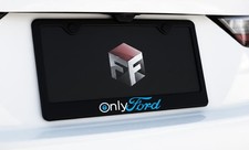 Only Ford License Plate Frame Black Metal Stainless Steel American Funny Fans