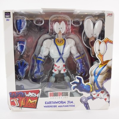 Premium DNA Earthworm Jim Wardrobe Malfunction Action Figure BBTS Exclusive NIB