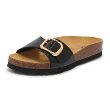 O6621 CIABATTA DONNA SCHOLL KATHLEEN WOMAN PATENT SANDAL