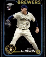 BRYAN HUDSON 2024 TOPPS CHROME UPDATE RC MILWAUKEE BREWERS #USC169
