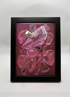 Prada Paradoxe - Epoxidharz Wandkunst Unikat 15x20cm