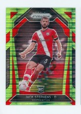 2020-21 Jack Stephens Panini Prizm Lime Green Southampton Rookie Card 5/5