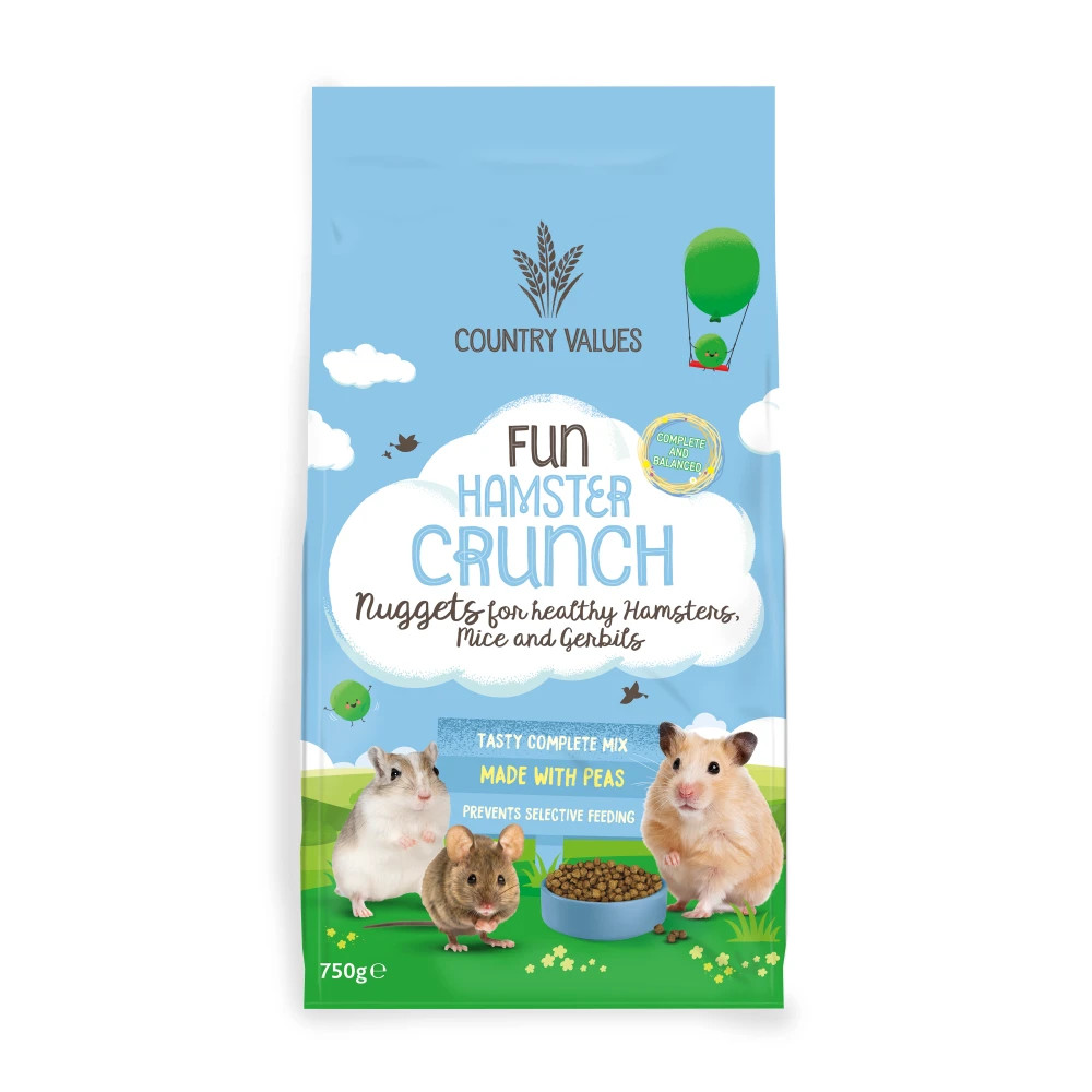 Country Value Fun Hamster Crunch Nuggets for Hamsters, Mice and Gerbils