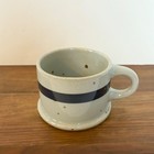 Dansk Coffee Mug Blue Band Stripe Speckled Stoneware Niels Refsgaard Japan