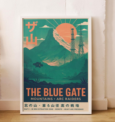 ARC Raiders Poster | The Blue Gate Extraction Shooter Gaming Room Decor