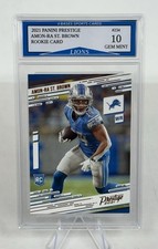 2021 Panini Prestige Amon-Ra St. Brown Detroit Lions Rookie Card Gem Mint 10!