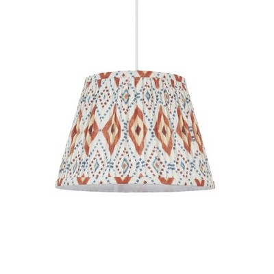 Ikat orange bunt 30cm Easy Fit Pendelleuchtenschirm Tischlampenschirm