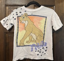 Vintage 1990s Lion King Disney Store Youth Large Size 10/12 Nala T-Shirt Rare