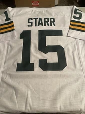 BART STARR #15 SEWN STITCHED ROAD CUSTOM JERSEY SIZE XLG ALL TIME GREAT MVP