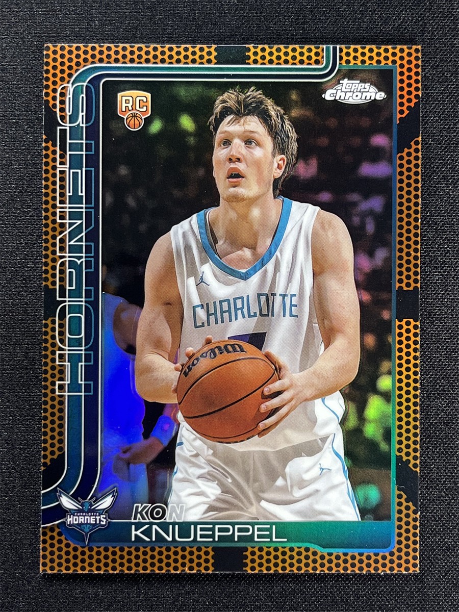 2025-26 Topps Chrome Kon Knueppel #254 Basketball Refractor Rookie RC &04171