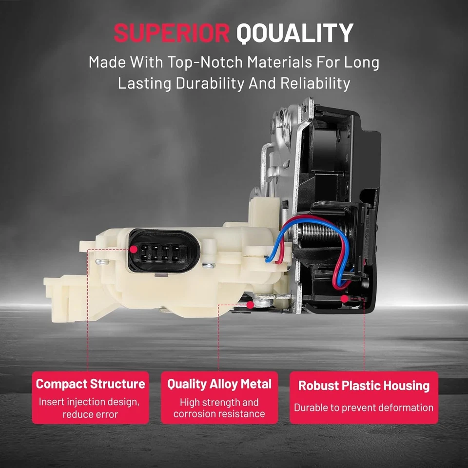 Door Latch Lock Actuator Front Left Driver Side For Volkswagen Beetle 2003-2010 - Image 2 of 4